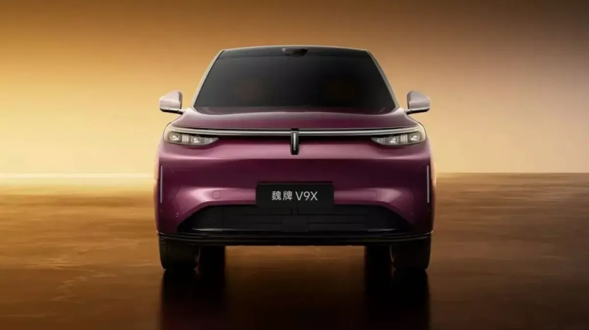 GWM Wey V9X cor roxa estático