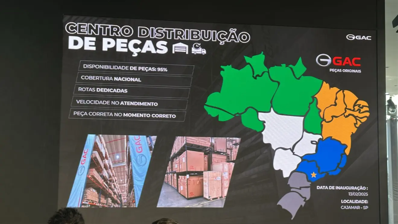 GAC e seu centro de distribuição de peças 