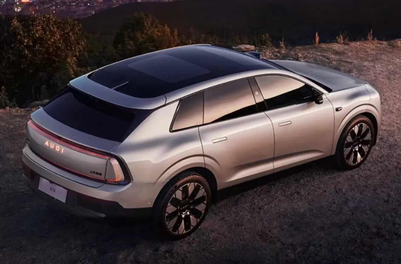 AUDI E7X prata visto de cima