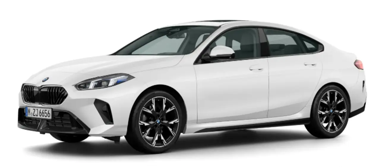 BMW Série 2 220 M Sport branco visto de lado