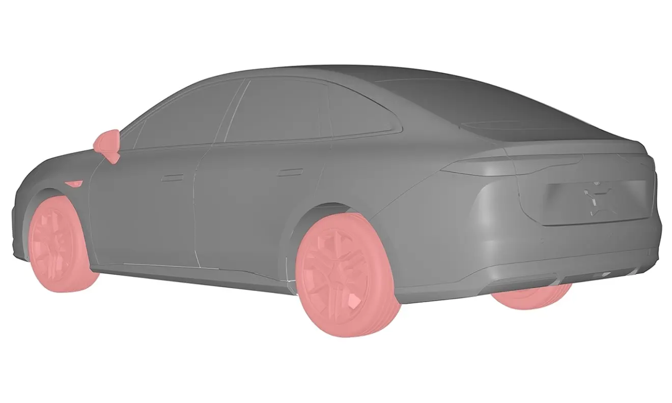 patente do GAC Aion RT visto de trás