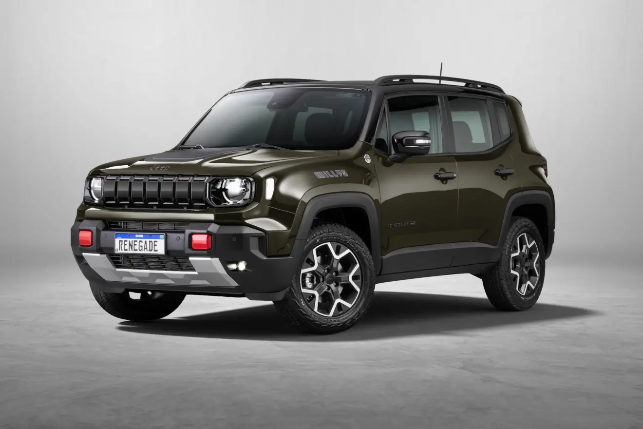 Jeep Renegade Willys 2027 verde visto de frente