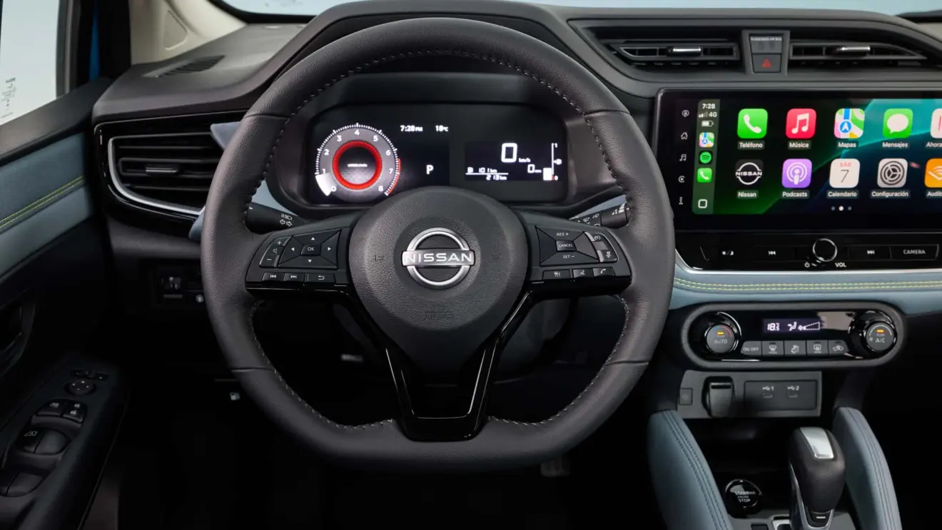 Novo Nissan Versa 2027 azul estático