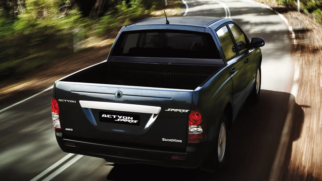 SsangYong Actyon Sports escura vista de cima