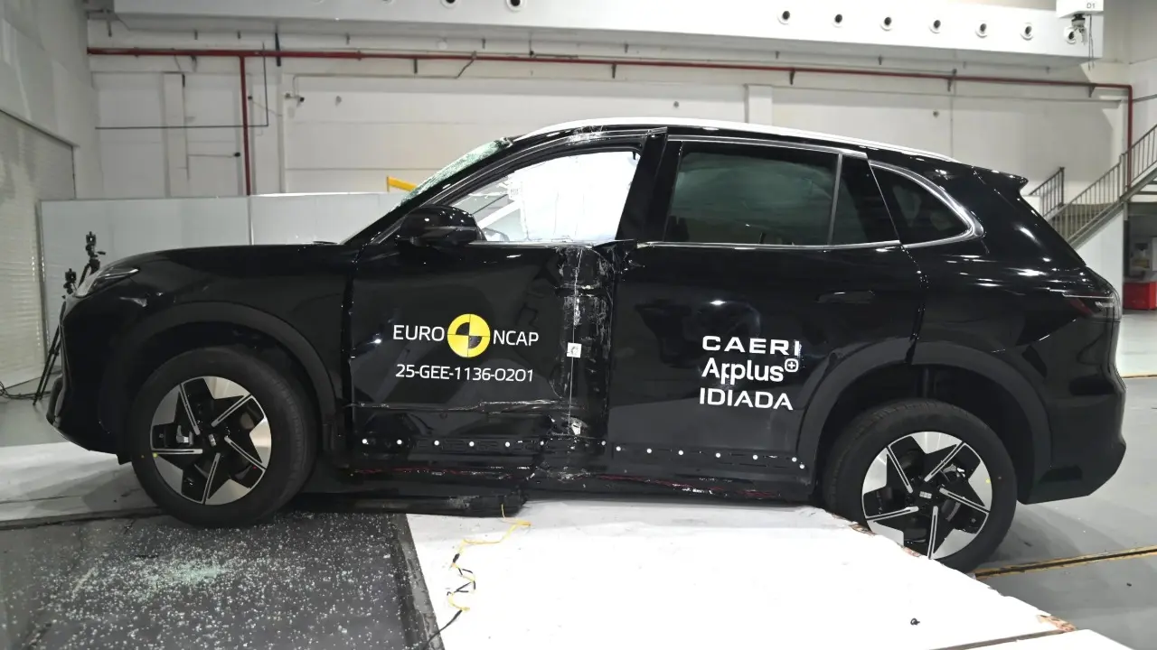 Geely EX5 elétrico batido no Euro nCAP em teste de colisão
