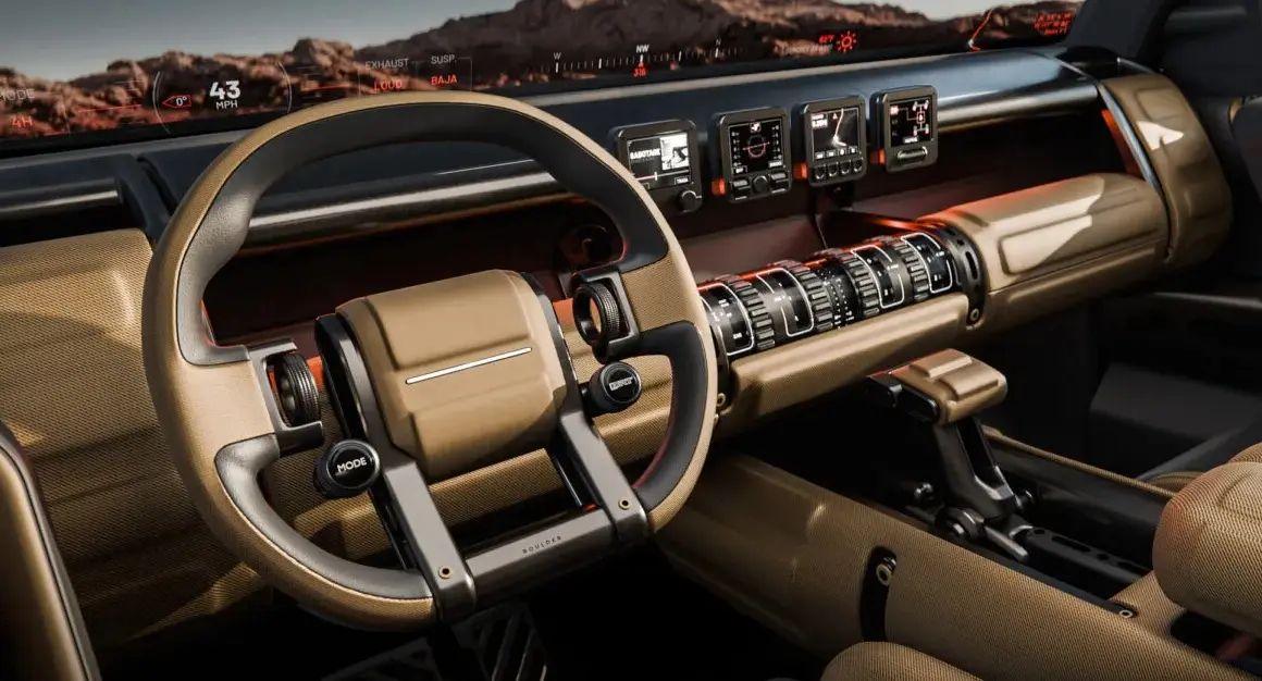 Interior do conceito Hyundai Boulder 