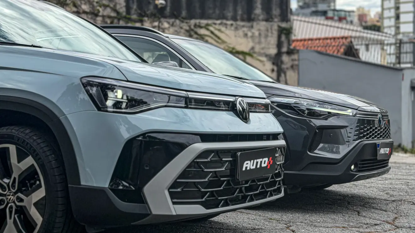 Toyota Corolla Cross XRX Hybrid vs Volkswagen Taos Highline estáticos