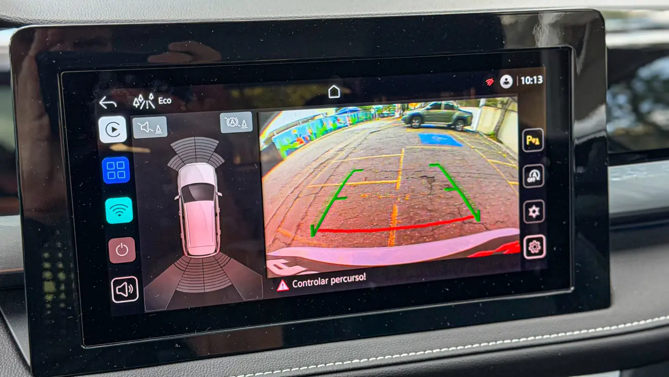 Volkswagen Taos Highline, interior para avaliação