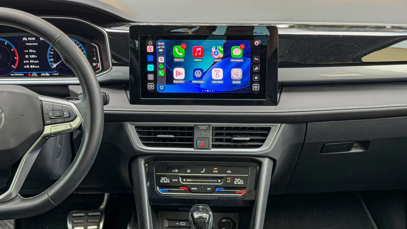 Volkswagen Taos Highline, interior para avaliação