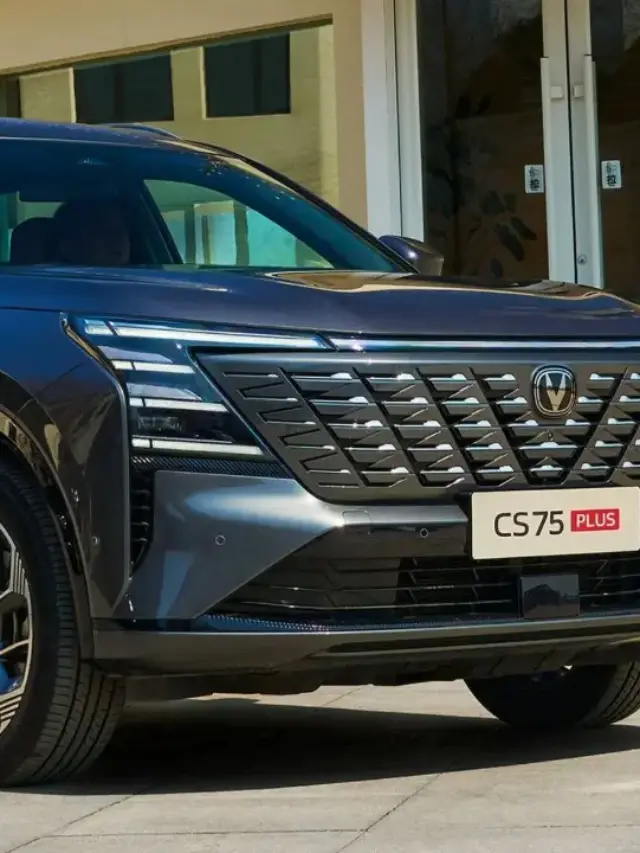 Changan CS75 na cor cinza na China