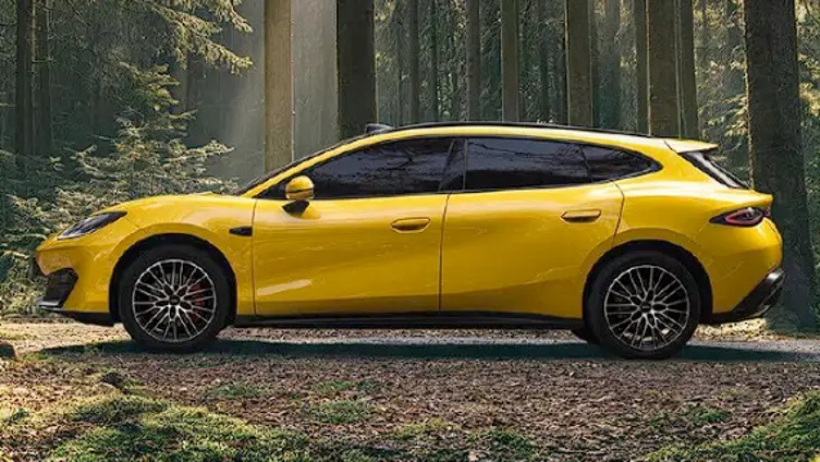 BYD Fang Cheng Bao Fórmula S Gt amarelo visto de lado