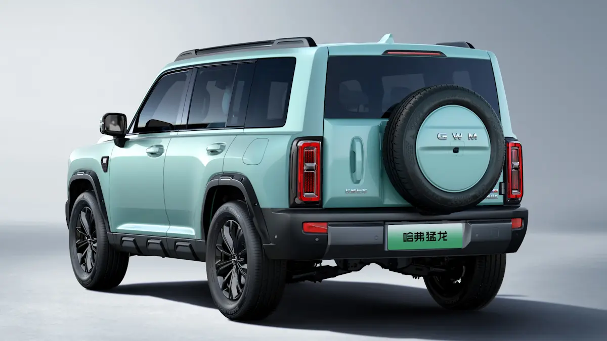 GWM Haval H7 azul de traseira