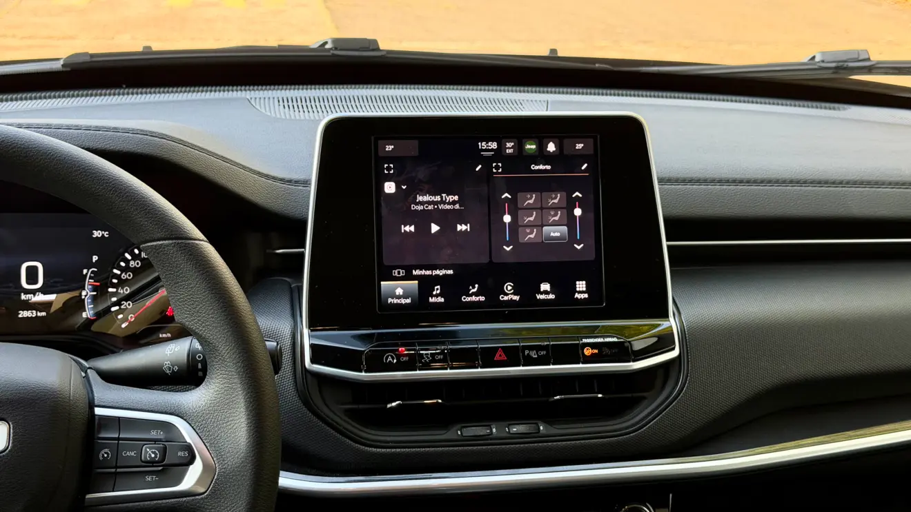 central multimídia jeep compass sport