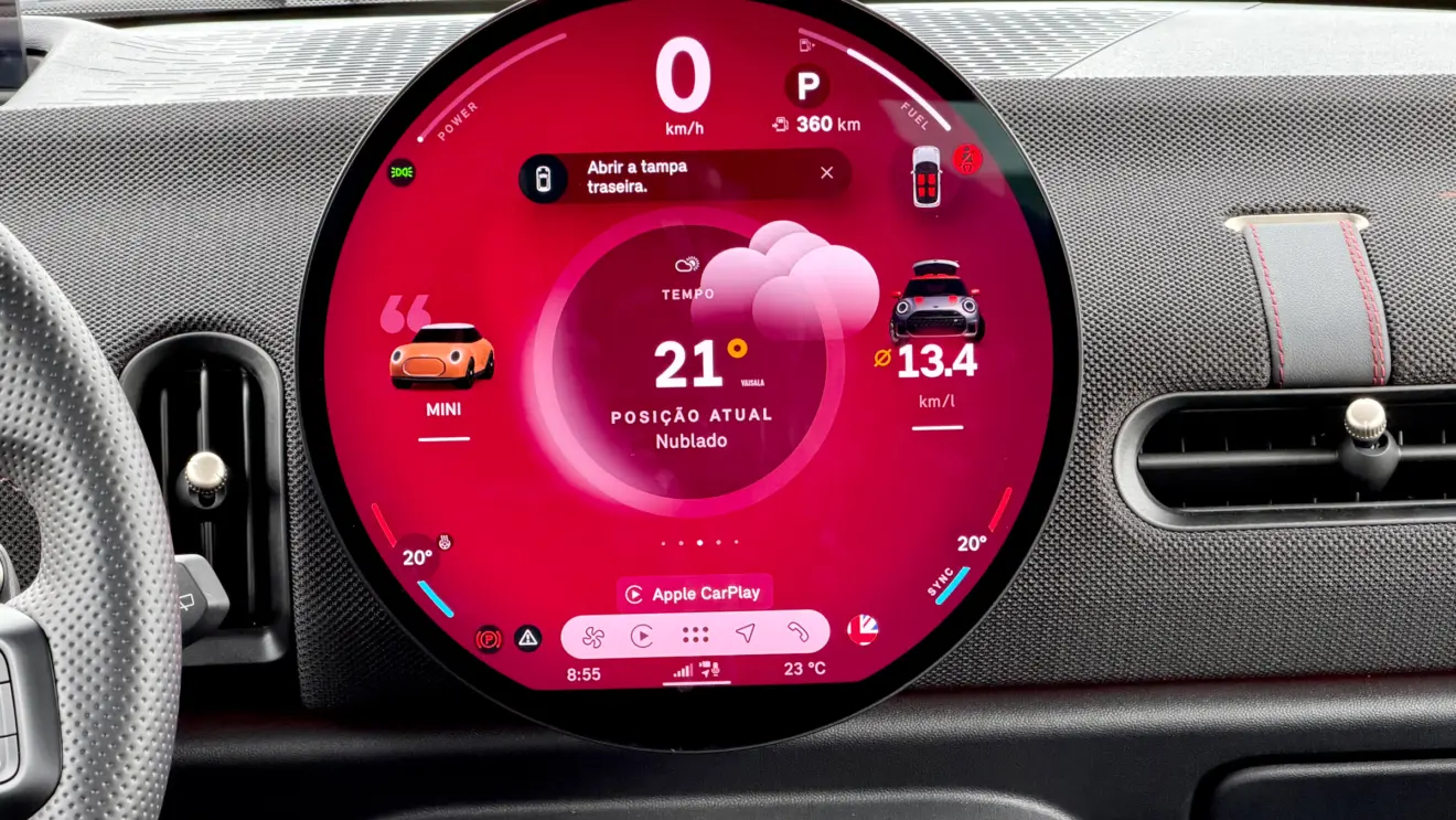 central multimídia Mini Cooper John Cooper Works [Auto+ / João Brigato]