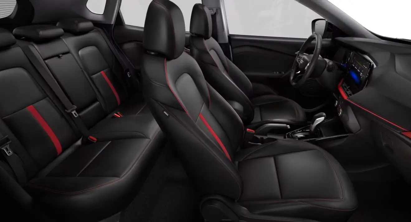 Primeira e segunda fileira de bancos do Chevrolet Tracker 2027