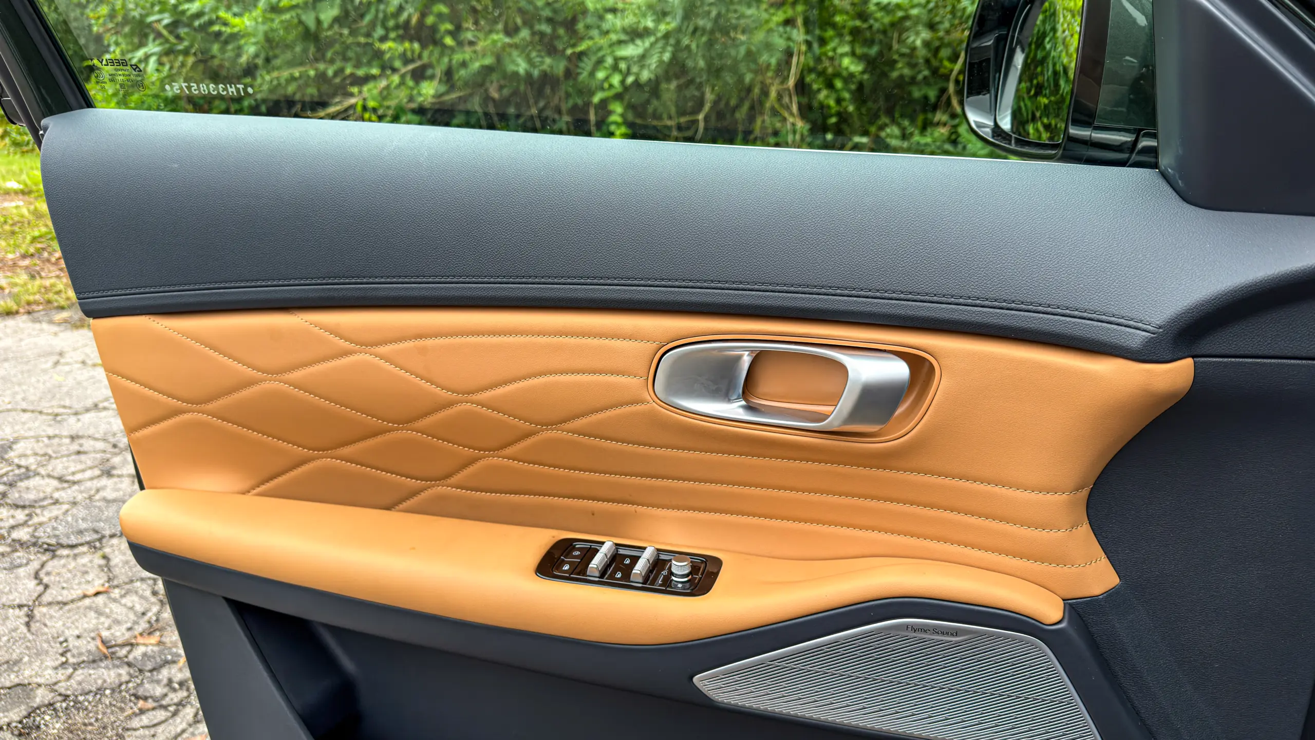 Geely EX5 EM-i interior para avaliação e teste