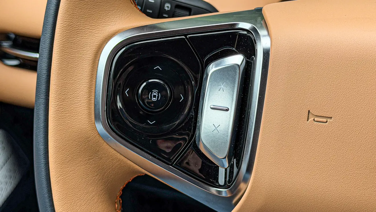 Geely EX5 EM-i interior para avaliação e teste
