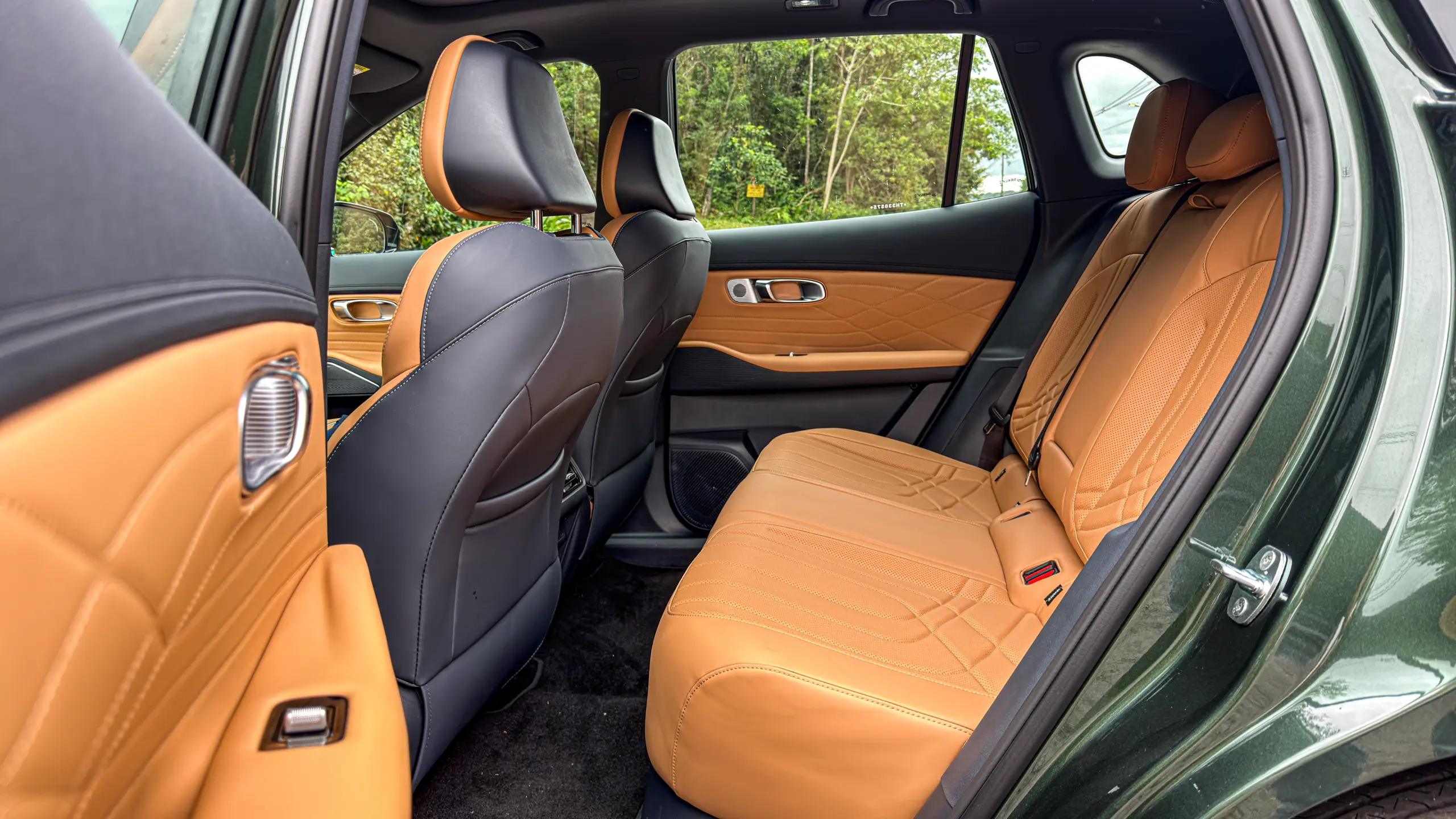 Geely EX5 EM-i interior para avaliação e teste