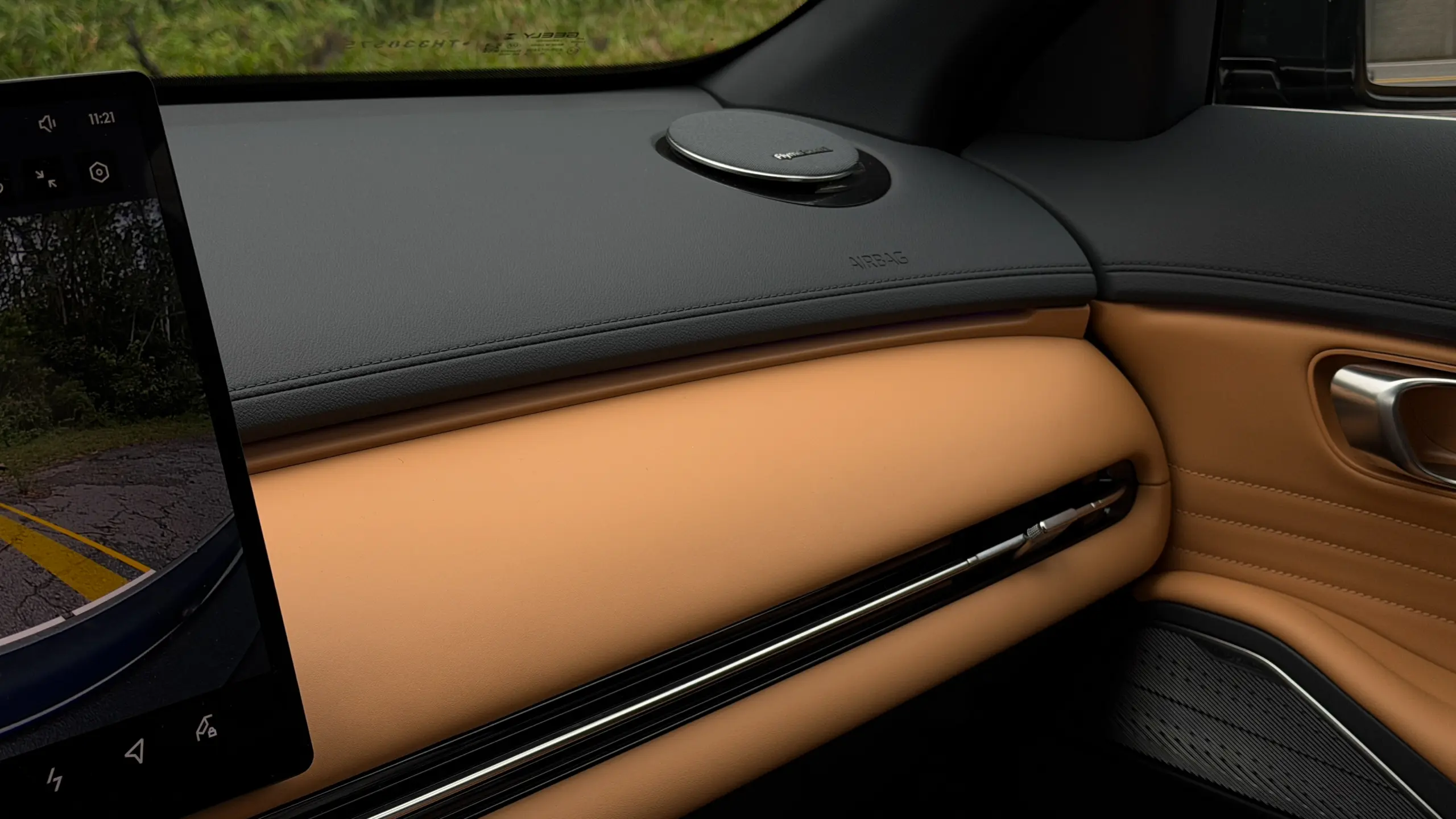 Geely EX5 EM-i interior para avaliação e teste