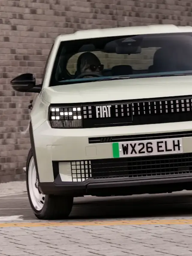 Fiat Grande Panda novo Argo novo Uno verde de frente
