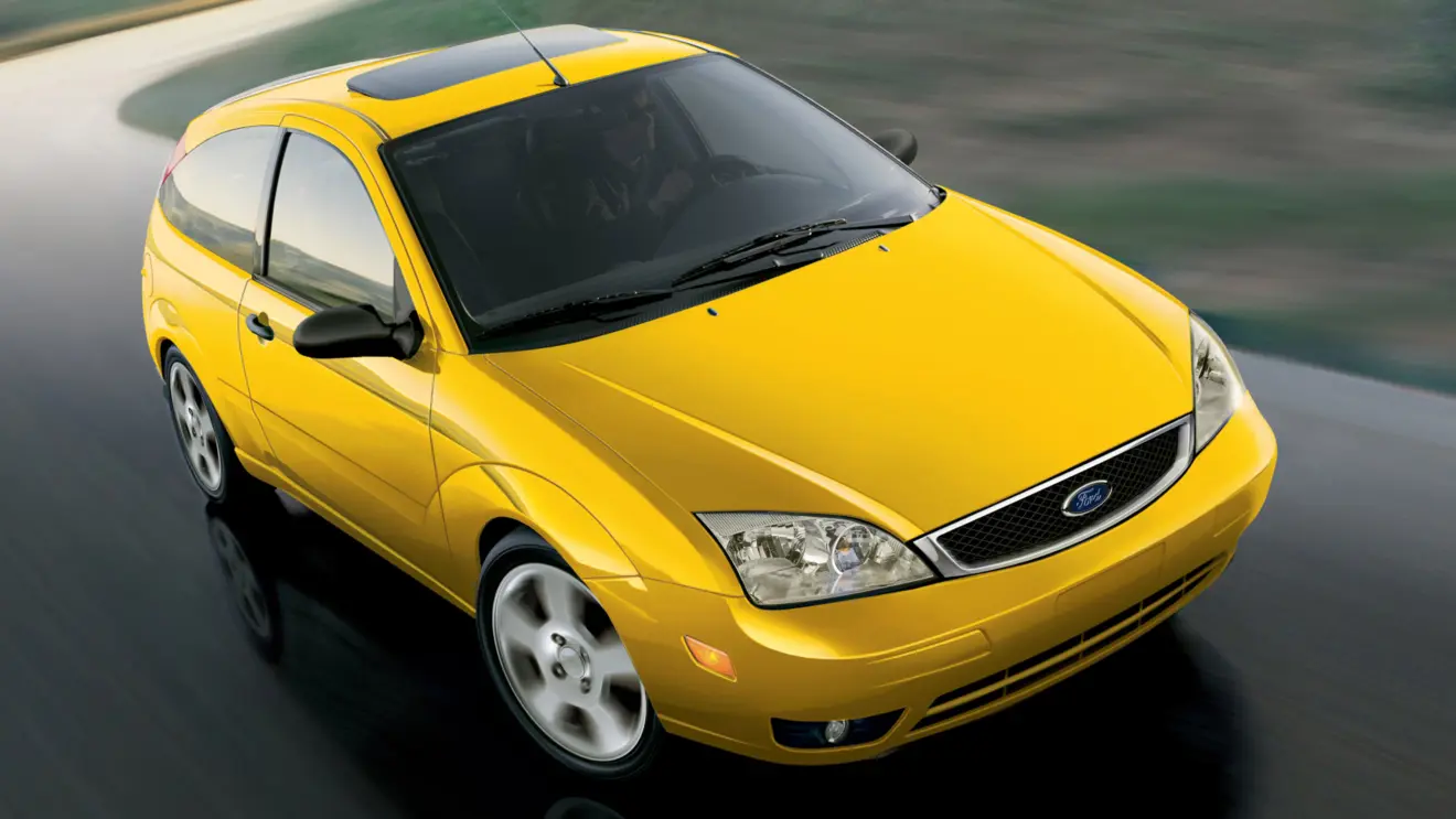 Ford Focus MK1 US-Spec amarelo de frente