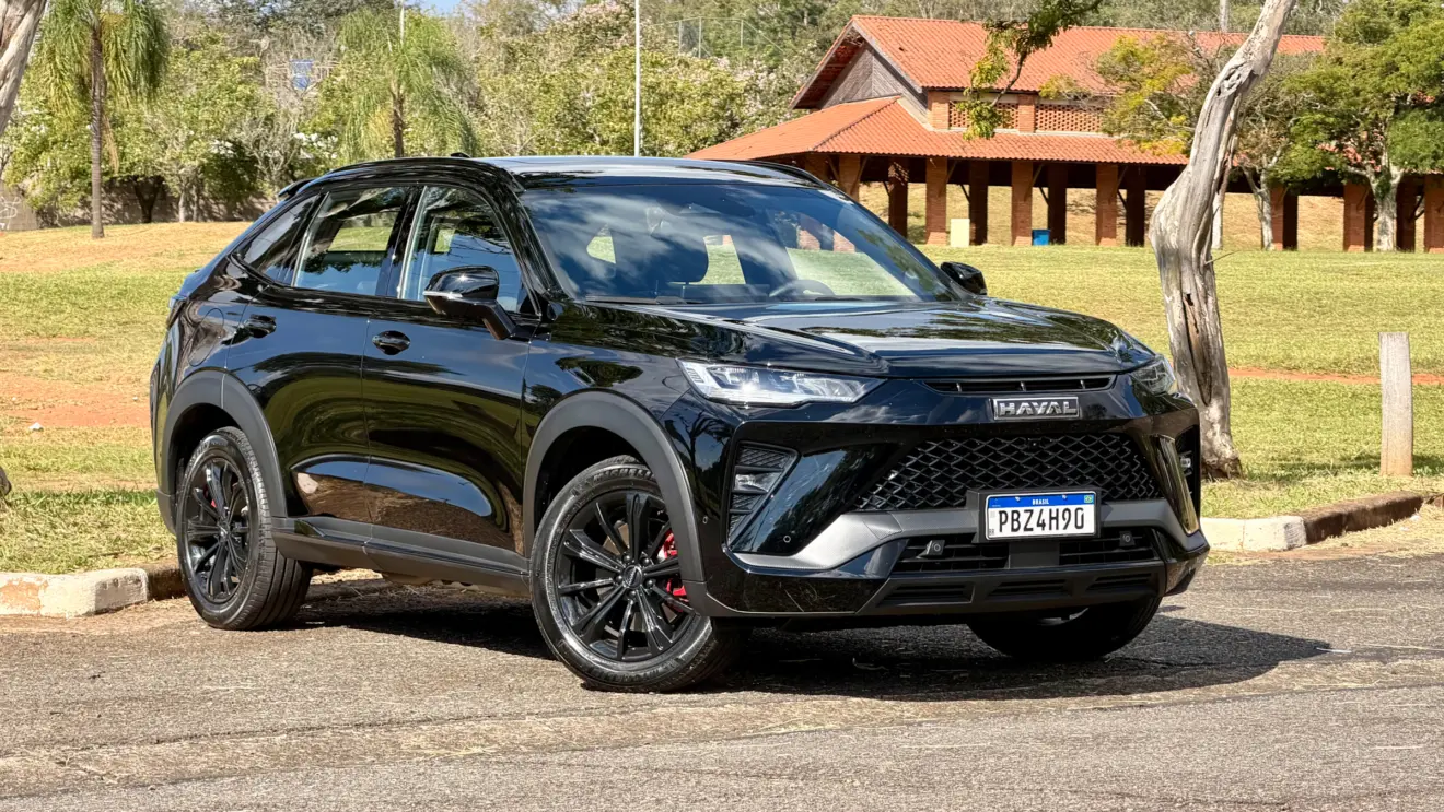 GWM Haval H6 GT preto de frente