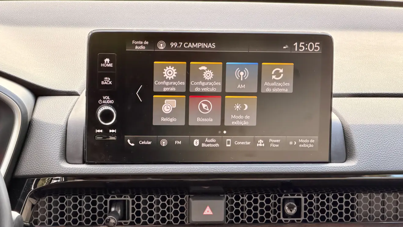 Central multimídia honda cr-v