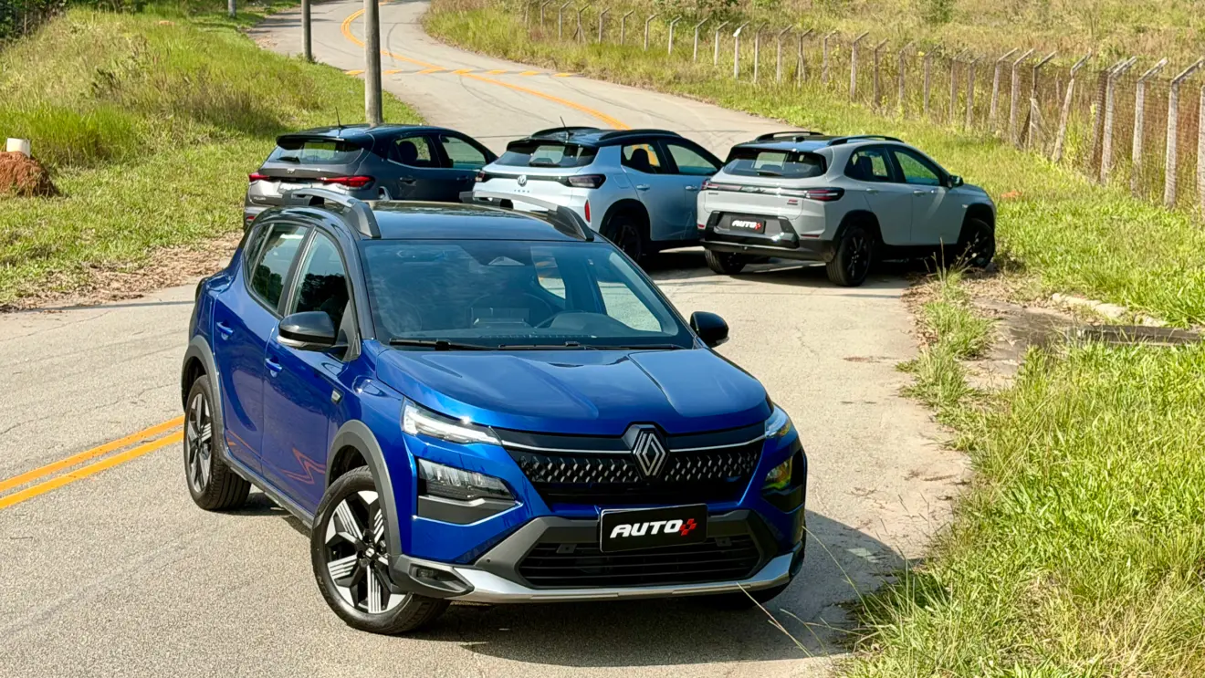 Renault Kardian Iconic vs Fiat Pulse Impetus vs Volkswagen Tera High vs Chevrolet Sonic RS [Auto+ / João Brigato]