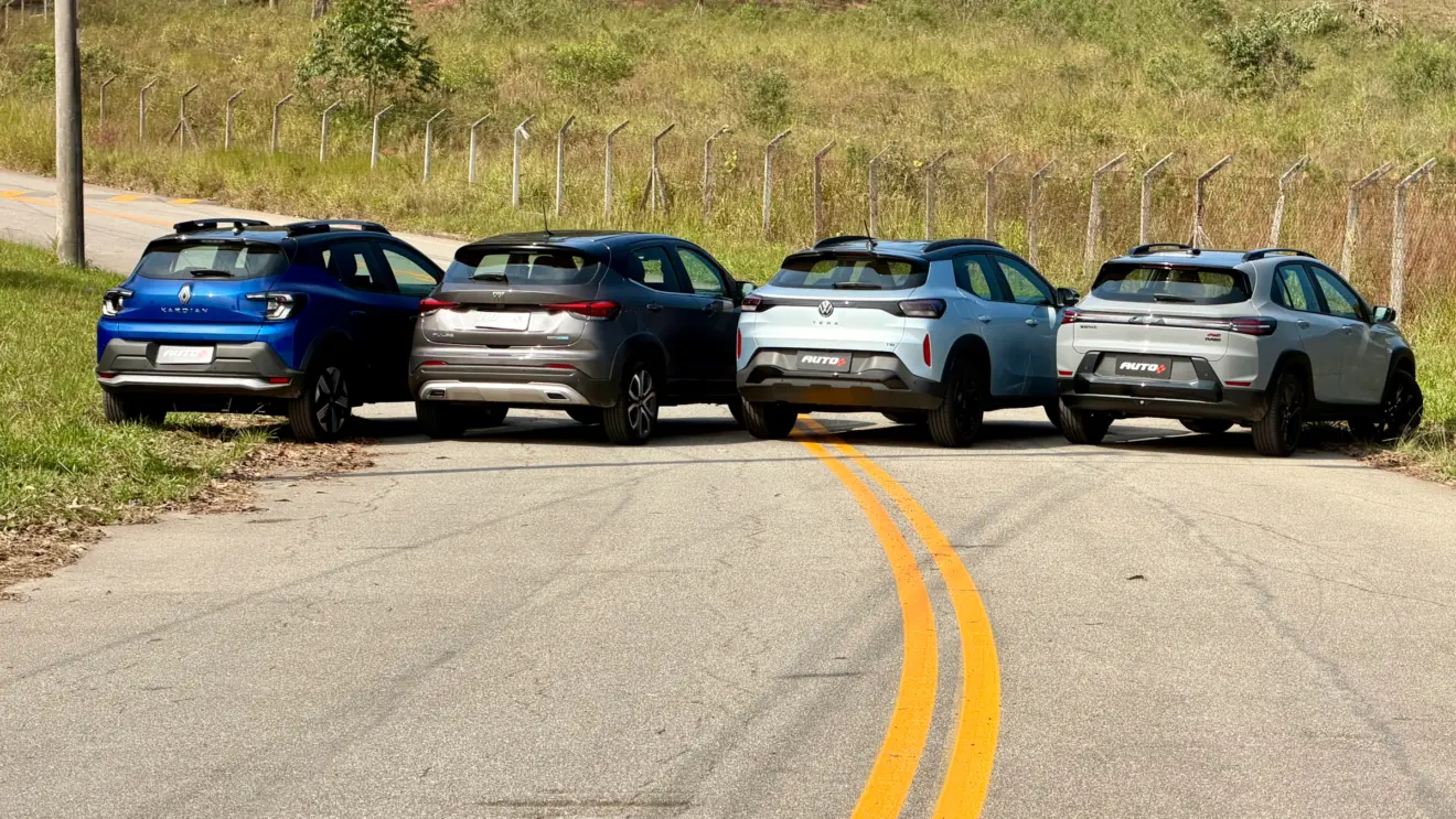 Renault Kardian Iconic vs Fiat Pulse Impetus vs Volkswagen Tera High vs Chevrolet Sonic RS [Auto+ / João Brigato]