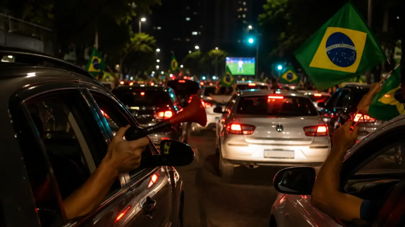Buzinaço após os jogos pode render multa