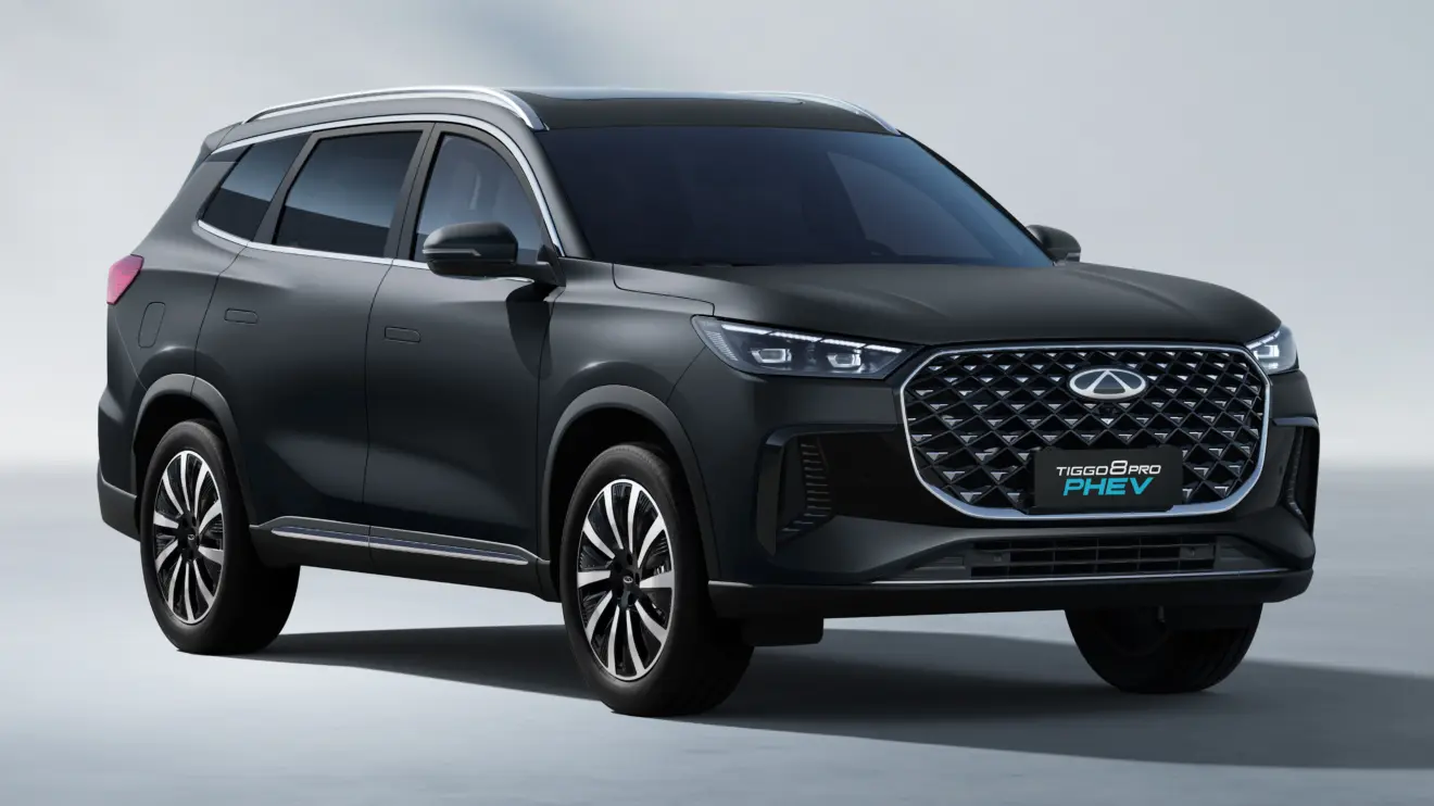 CAOA Chery Tiggo 8 PHEV 2027 [divulgação] preto de frente