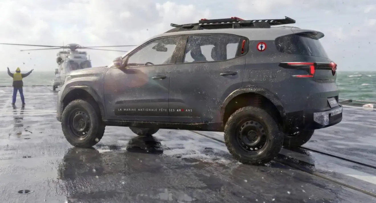 Citroen C3 Aircross Marine Nationale parado de traseira