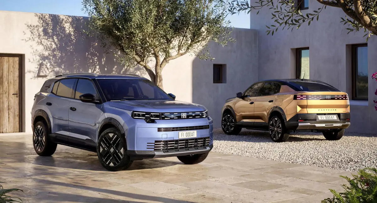 Fiat Grizzly parado de dianteira e traseira