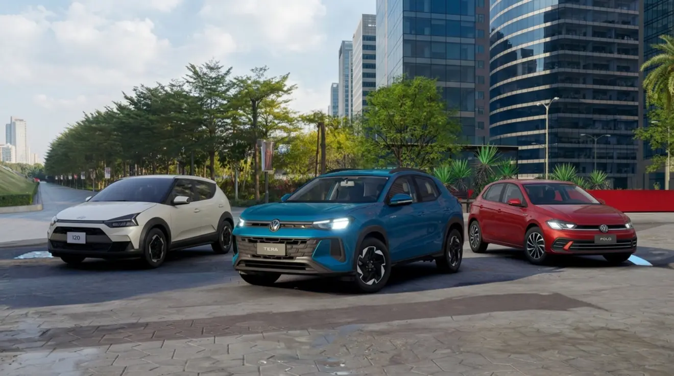 Hyundai i20 Platinum vs Volkswagen Tera Comfort vs Volkswagen Polo High