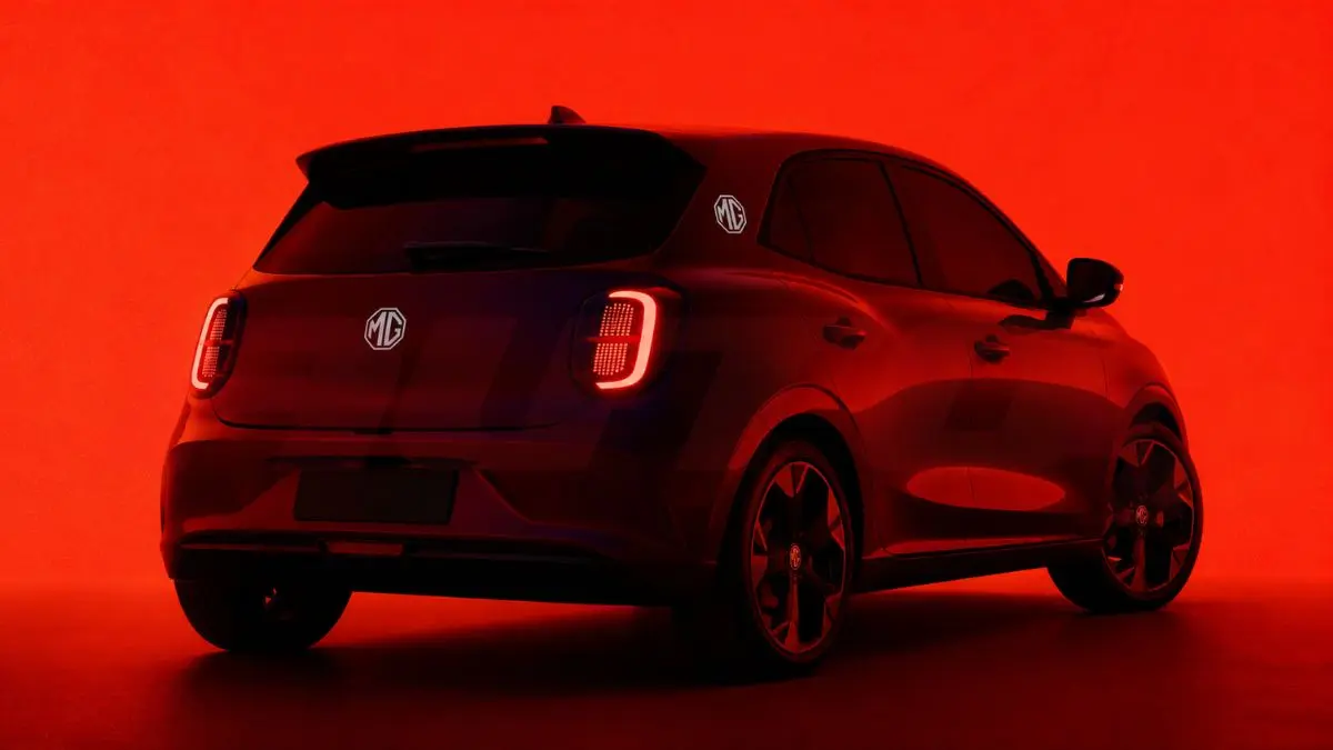 Imagem gerada por IA do novo hatch elétrico da MG que pode se chamar MG 2