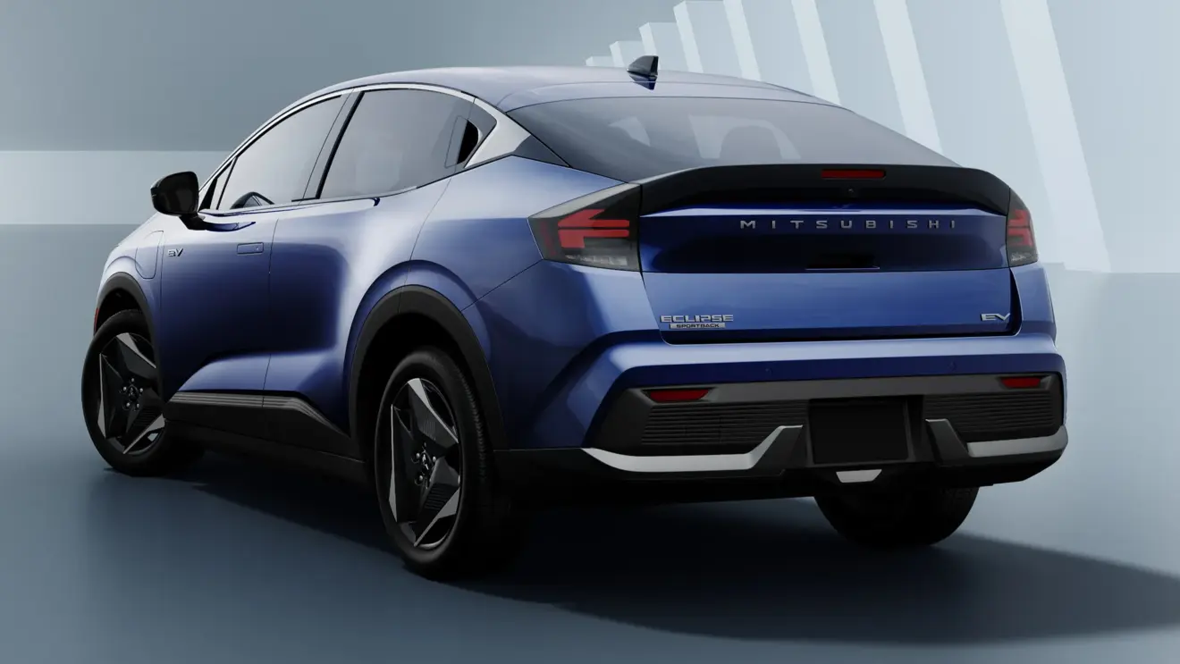 Mitsubishi Eclipse Sportback EV azul estático