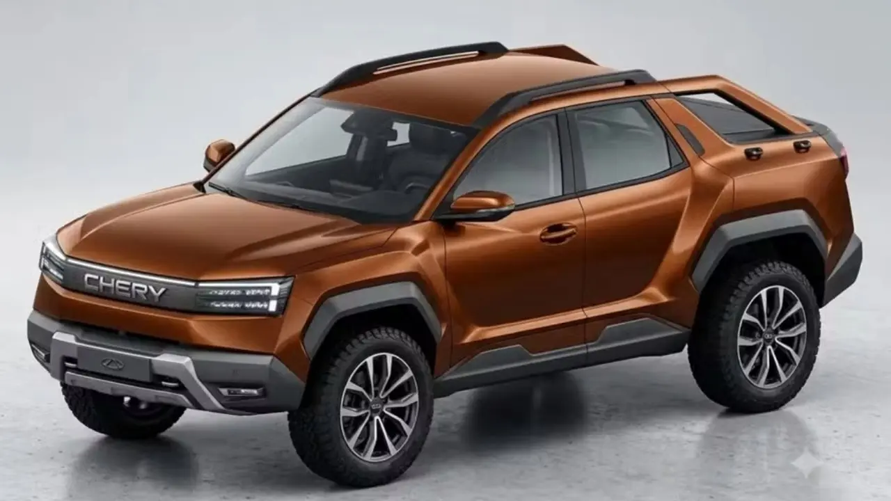 Picape intermediária da Chery projeção IA Autoesporte