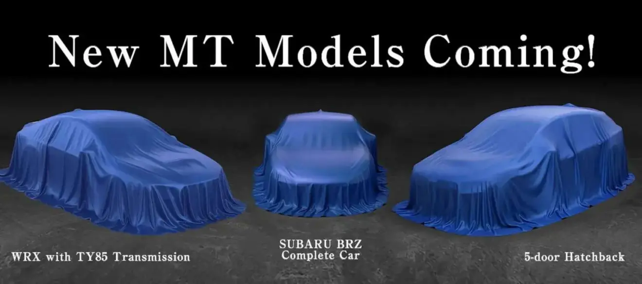 Novos carros manuais da Subaru