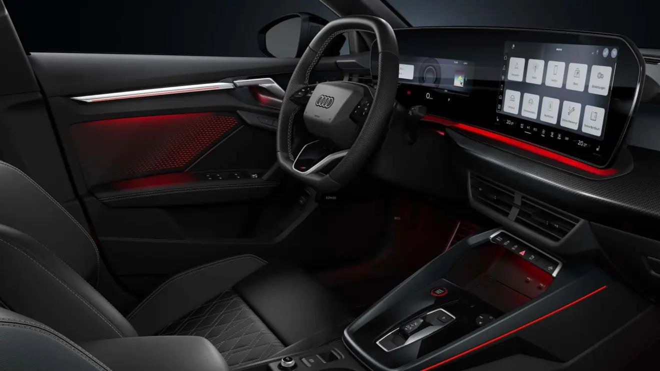 Audi A3 na linha 2027 interior