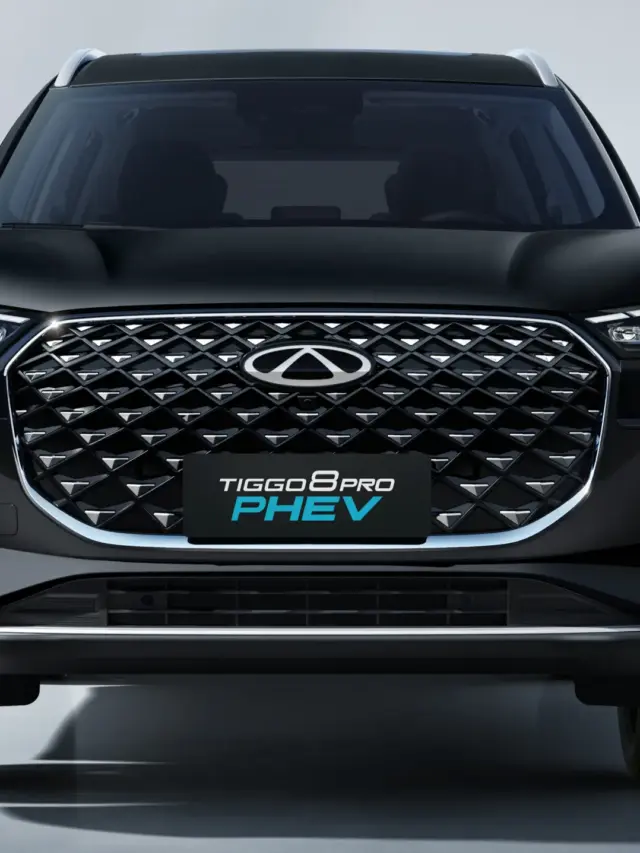 CAOA Chery Tiggo 8 PHEV 2027 preto de frente