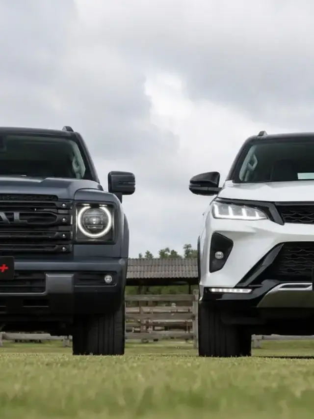 GWM Haval H9 Selection vs Toyota SW4 Diamond estáticos no gramado