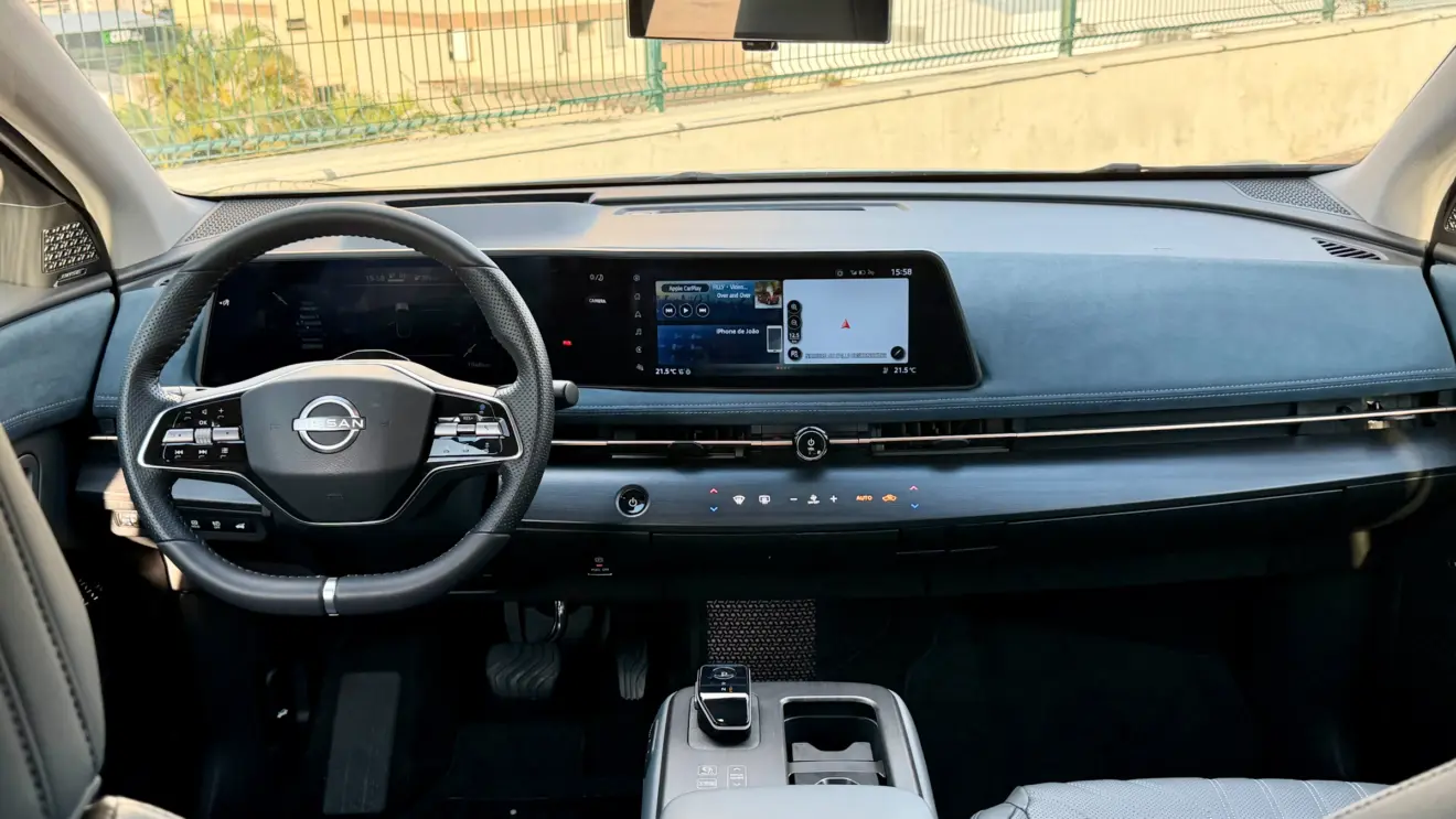 interior Nissan Ariya [Auto+ / João Brigato]
