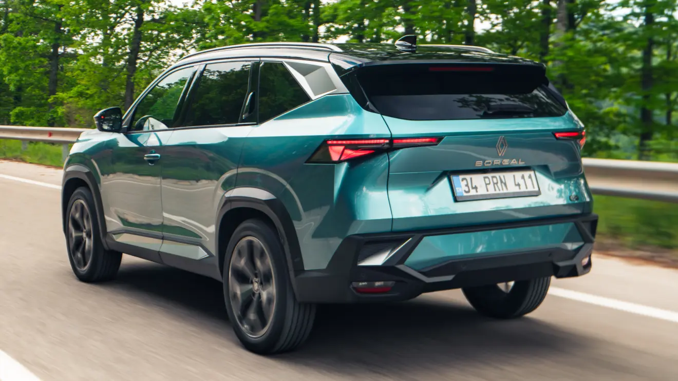 Renault Boreal E-Tech híbrido azul de traseira