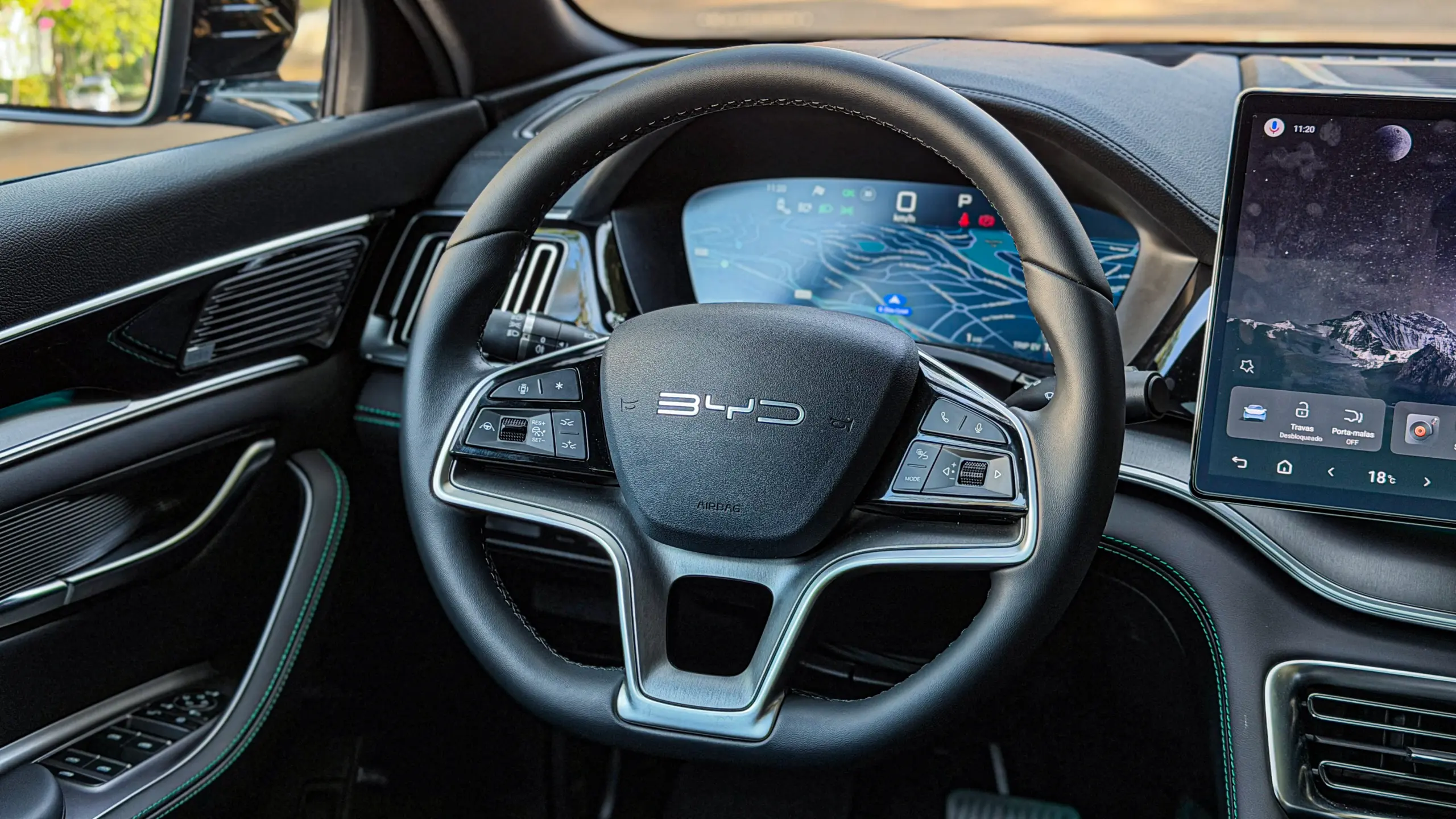 Interior do BYD Song Plus 2027 para teste e avaliação