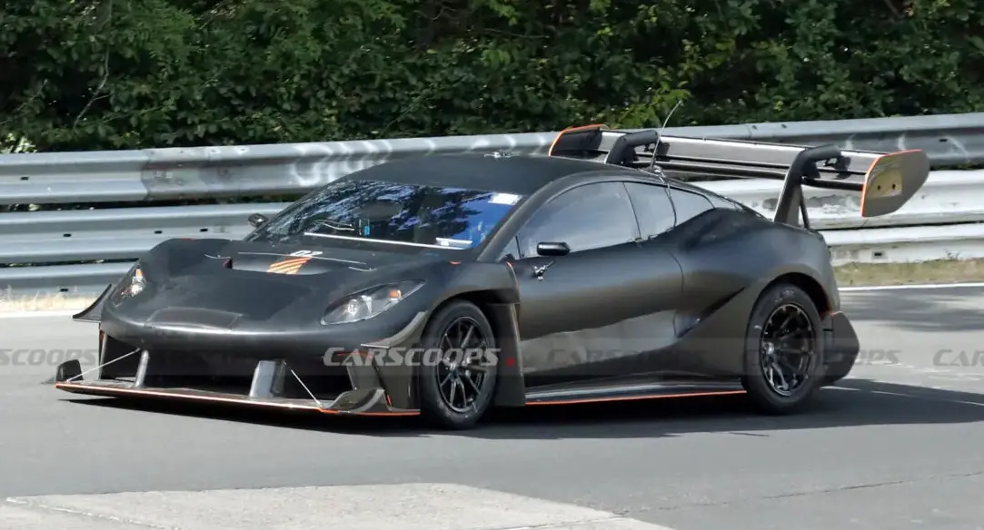 Denza Z Special Edition de lateral durante testes em Nürburgring