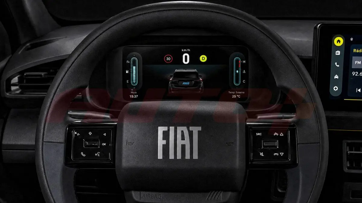 Fiat Argo X Projeção do Auto+ com IA