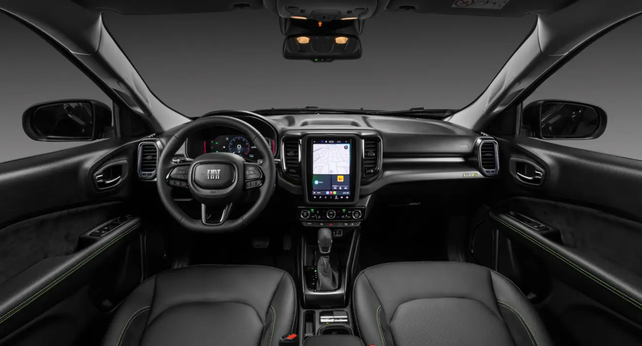Interior da Fiat Toro 50 anos