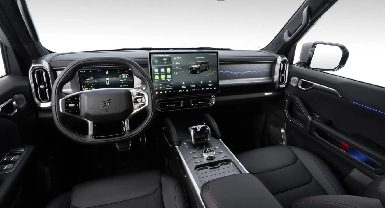 Interior do Jetour T2 4x4