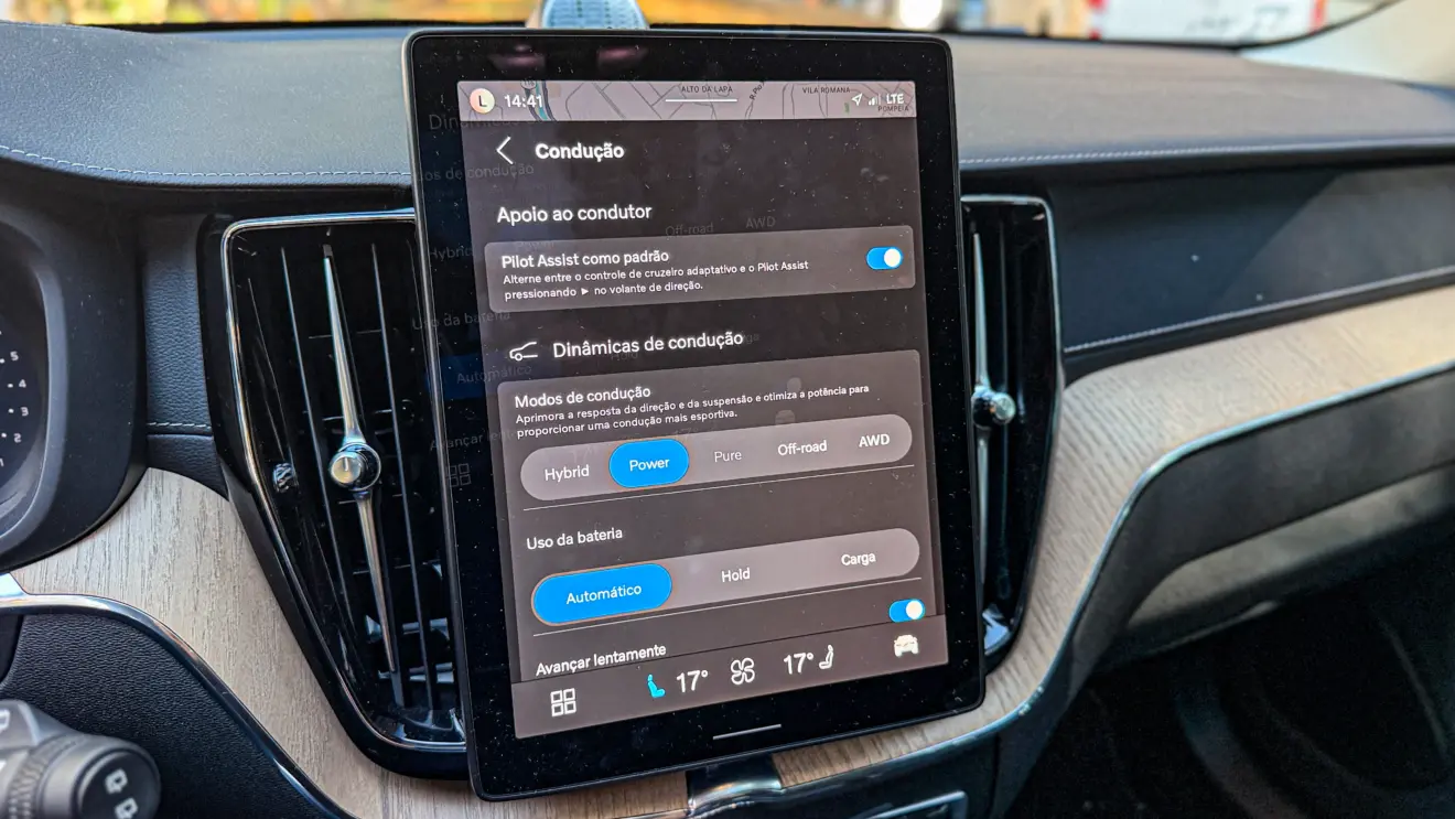 Interior do Volvo XC60 Ultra. Fabricante irá retornar com os comandos físicos.