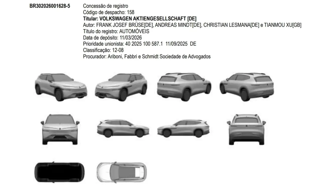 Patente no INPI do Volkswagen ID. Unyx 08